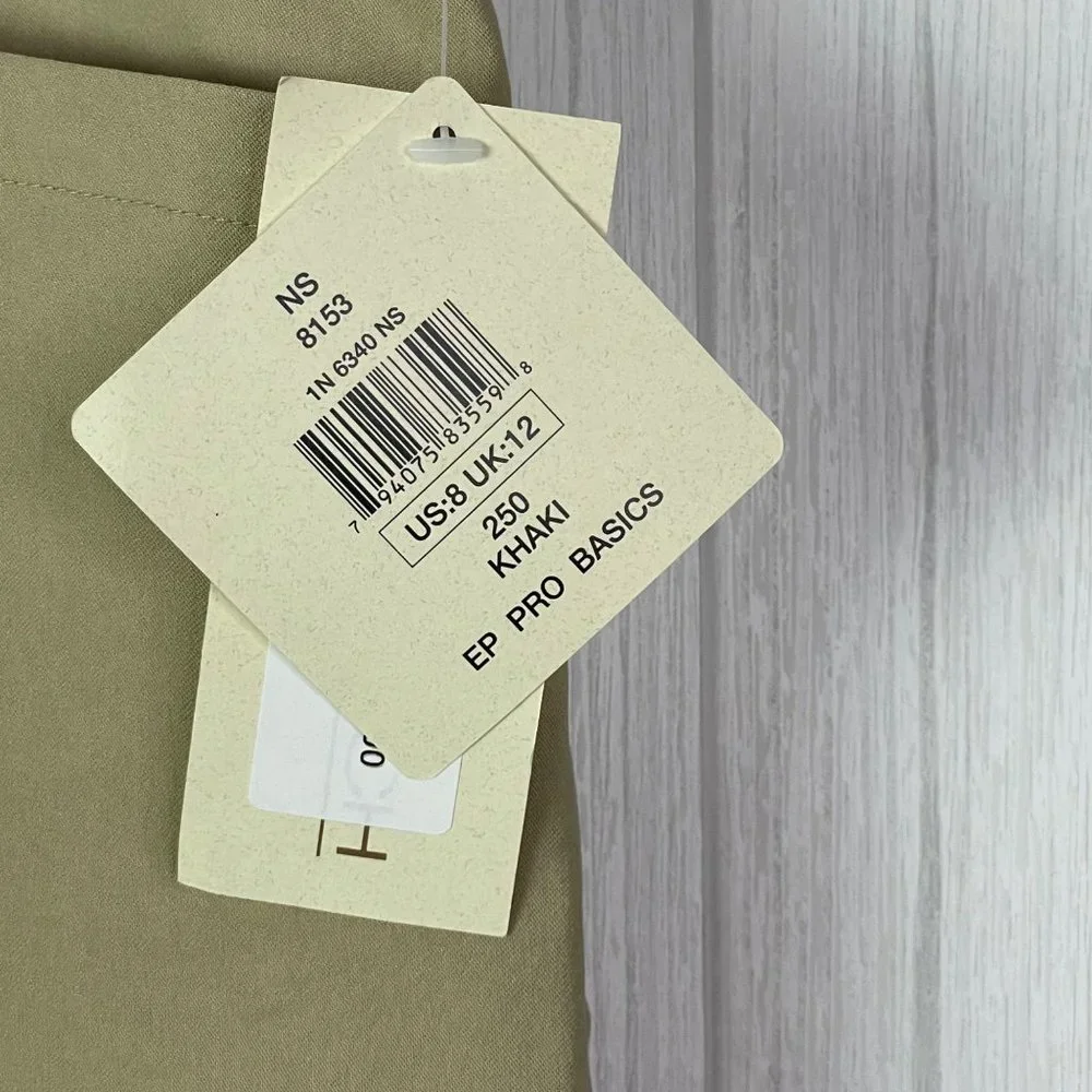EP Pro Golf Shorts Khaki Size 8 Pull On Stretch - Picture 4 of 8